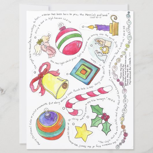 Papier Décorations de Noël (Devant)