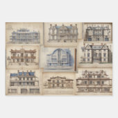 Papier Découpage Ephémère Architecture vintage (Devant 2)