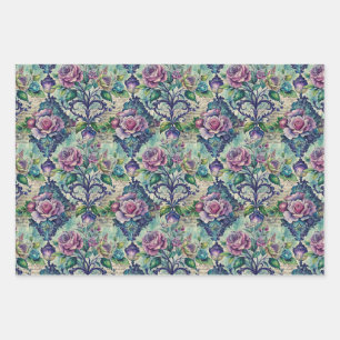 Papier découpé pour meubles à motif floral continu