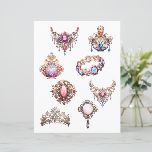 Papier Découper les bijoux Rococo (Debout devant)