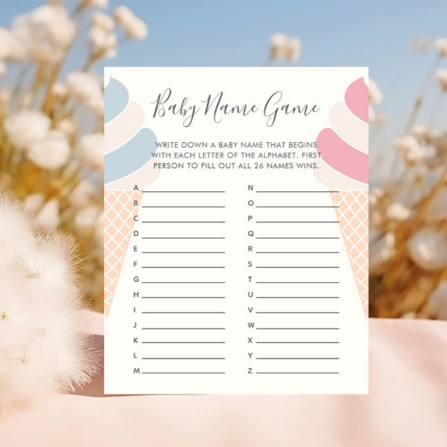 Papier Découvrez le nom de bébé avec un thème de glace wa (Créateur téléchargé)