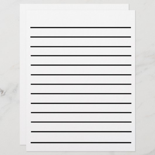 Papier d'écriture à faible vision (Devant / Derrière)