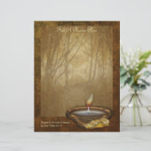 Papier d'écriture de bougies forestières (Debout devant)