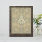 Papier d'écriture de pentacre fractionné (Debout devant)