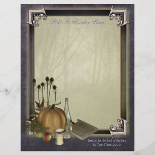 Papier d'écriture de sorcière naturelle