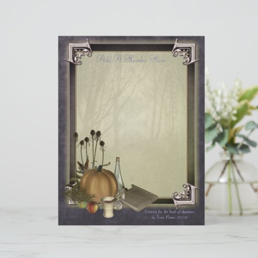 Papier d'écriture de sorcière naturelle (Debout devant)