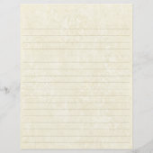 Papier d'écriture Mariage ivoire (Dos)