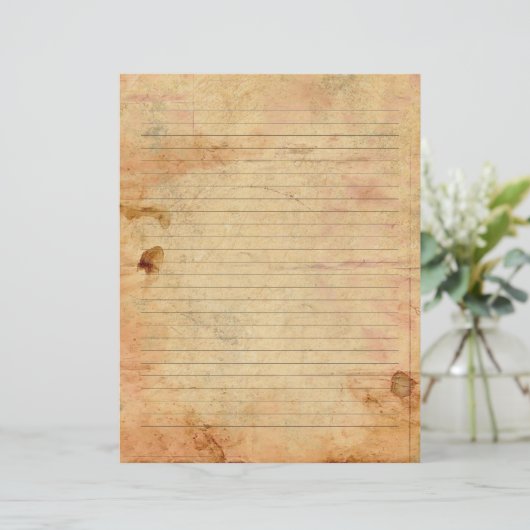 Papier d'écriture vintage (Debout devant)