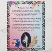 Papier Dédication de Mark Personalized Stationnel (Devant)