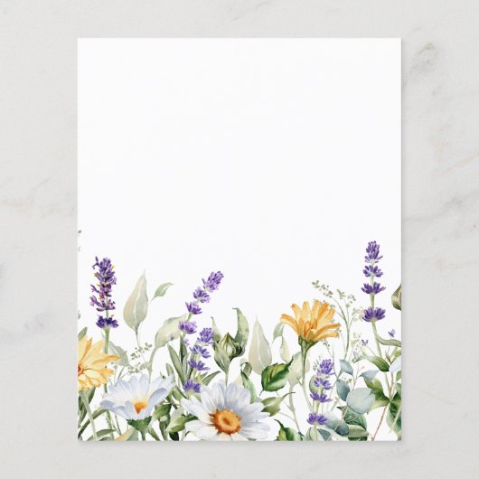 Papier Dédication Fleur sauvage Chamomile & Eucalyptus (Dos)