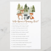 Papier Deer animal aventure Camper Qui connaît maman meil (Devant)