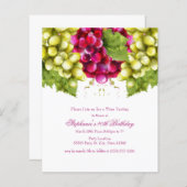 Papier Dégustation de vin budget Invitations de fête d'an (Devant / Derrière)