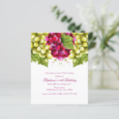 Papier Dégustation de vin budget Invitations de fête d'an (Debout devant)