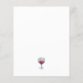 Papier Dégustation de vin budget Invitations de fête d'an (Dos)