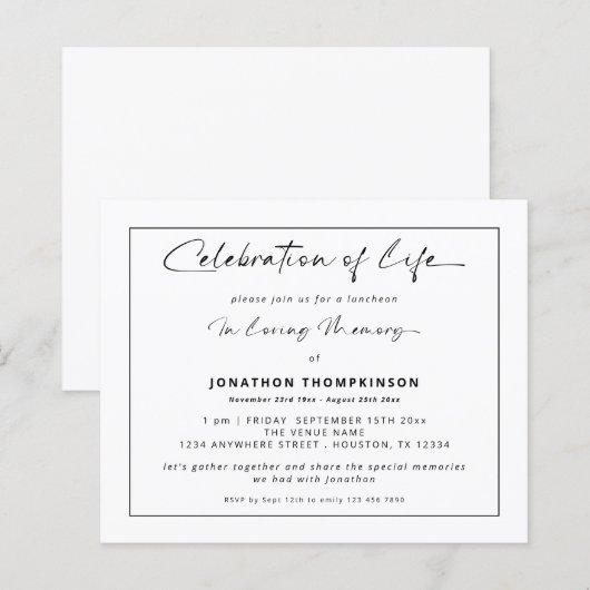 Papier Déjeuner Blanc De La Frontière De La Frontière Du  (Devant / Derrière)