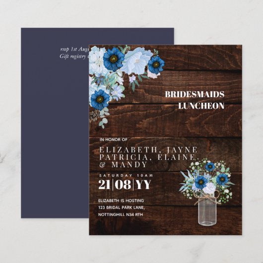 Papier Déjeuner-brunch Brunch Déjeuner Floral (Devant / Derrière)