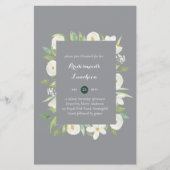 Papier Déjeuner-brunch Brunch Déjeuner Floral (Devant)