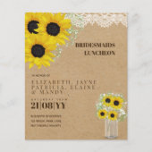 Papier Déjeuner-brunch Brunch Déjeuner Floral (Devant)