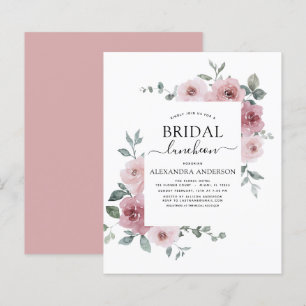 Papier Déjeuner budget Dusty Rose Fête des mariées rose