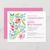 Papier Déjeuner d'affaires rose floral (Devant / Derrière)