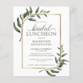 Papier Déjeuner de Fête des mariées de verdure Eucalyptus (Devant)