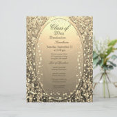 Papier Déjeuner d'études Gold Confetti (Debout devant)