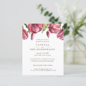 Papier Déjeuner du Mariage BRIDESMAIDS BUDGET Red Poppies (Debout devant)