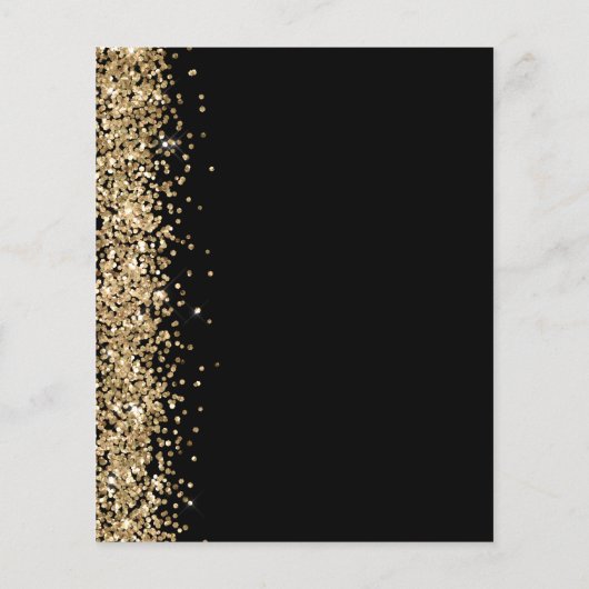 Papier Déjeuner nuptial budget Parties scintillant or Inv (Dos)