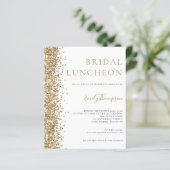 Papier Déjeuner nuptial Budget Parties scintillant or Inv (Debout devant)