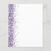Papier Déjeuner nuptial Budget Parties scintillant violet (Dos)