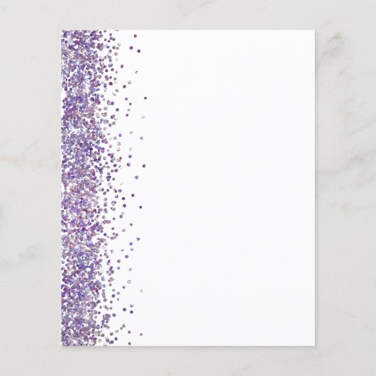 Papier Déjeuner nuptial Budget Parties scintillant violet (Dos)