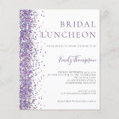 Papier Déjeuner nuptial Budget Parties scintillant violet (Devant)