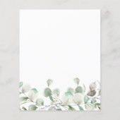 Papier Déjeuner nuptial Budget vert Invitations (Dos)