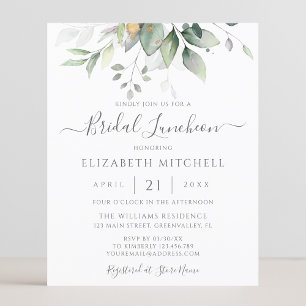Papier Déjeuner nuptial Eucalyptus Budget