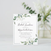 Papier Déjeuner nuptial Eucalyptus Budget Invitation (Debout devant)