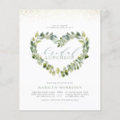 Papier Déjeuner nuptial Eucalyptus Heart & Gold (Devant)