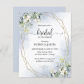 Papier Déjeuner nuptial Eucalyptus Invitation budgétaire (Devant / Derrière)