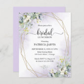 Papier Déjeuner nuptial Eucalyptus Invitation budgétaire (Devant / Derrière)