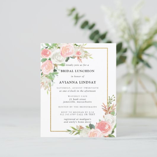 Papier Déjeuner nuptial rose-blanc (Debout devant)