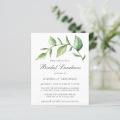 Papier Déjeuner nuptial Rustic Green Invitation (Debout devant)