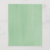 Papier Déjeuner nuptial Rustic Green Invitation (Dos)