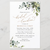 Papier Déjeuner nuptiale d'or Budget Green Invitation (Devant)