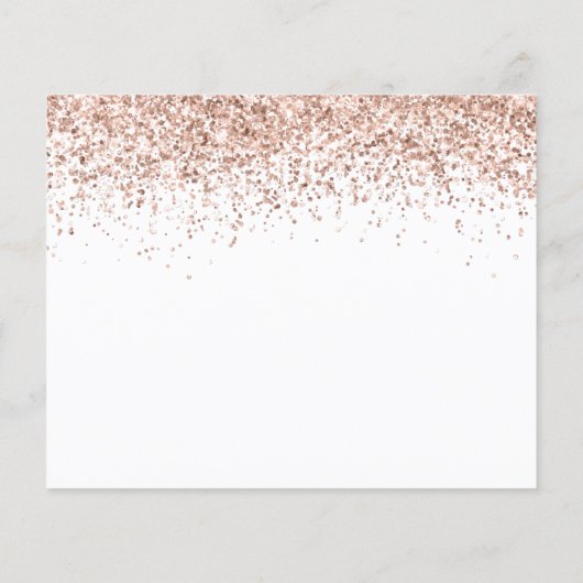 Papier Demande de Fleur Rose Gold Parties scintillant Bud (Dos)