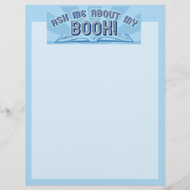 Papier Demande-moi à propos de mon livre. (Devant)