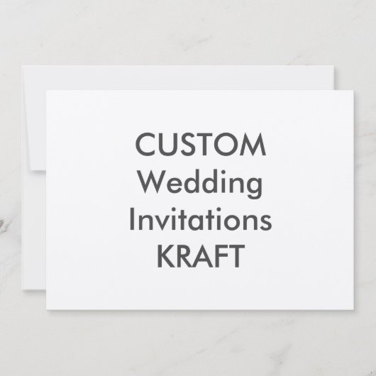 PAPIER D'EMBALLAGE 100lb 7" x 5" invitations de (Devant)
