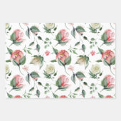 Papier d'emballage à feuilles Fleurs d'aquarelle P (Devant)