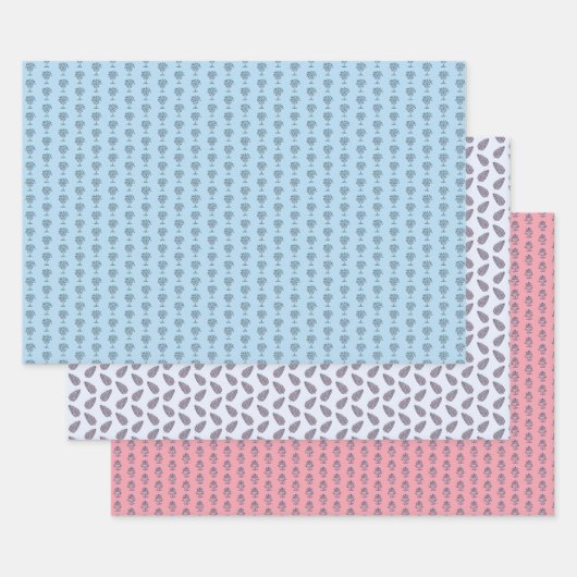 Papier d'emballage à impression sur bloc (Lot)