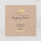 Papier d'emballage a imprimé le carte de visite de (Dos)