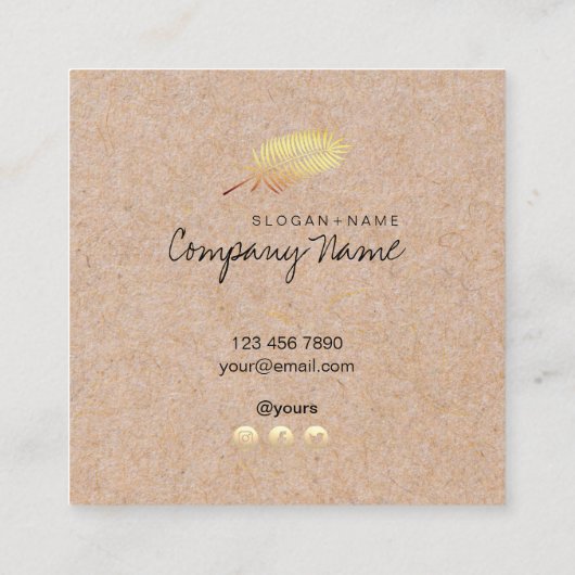 Papier d'emballage a imprimé le carte de visite de (Dos)