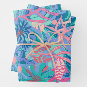 Papier d'emballage à motif graphique élégant
